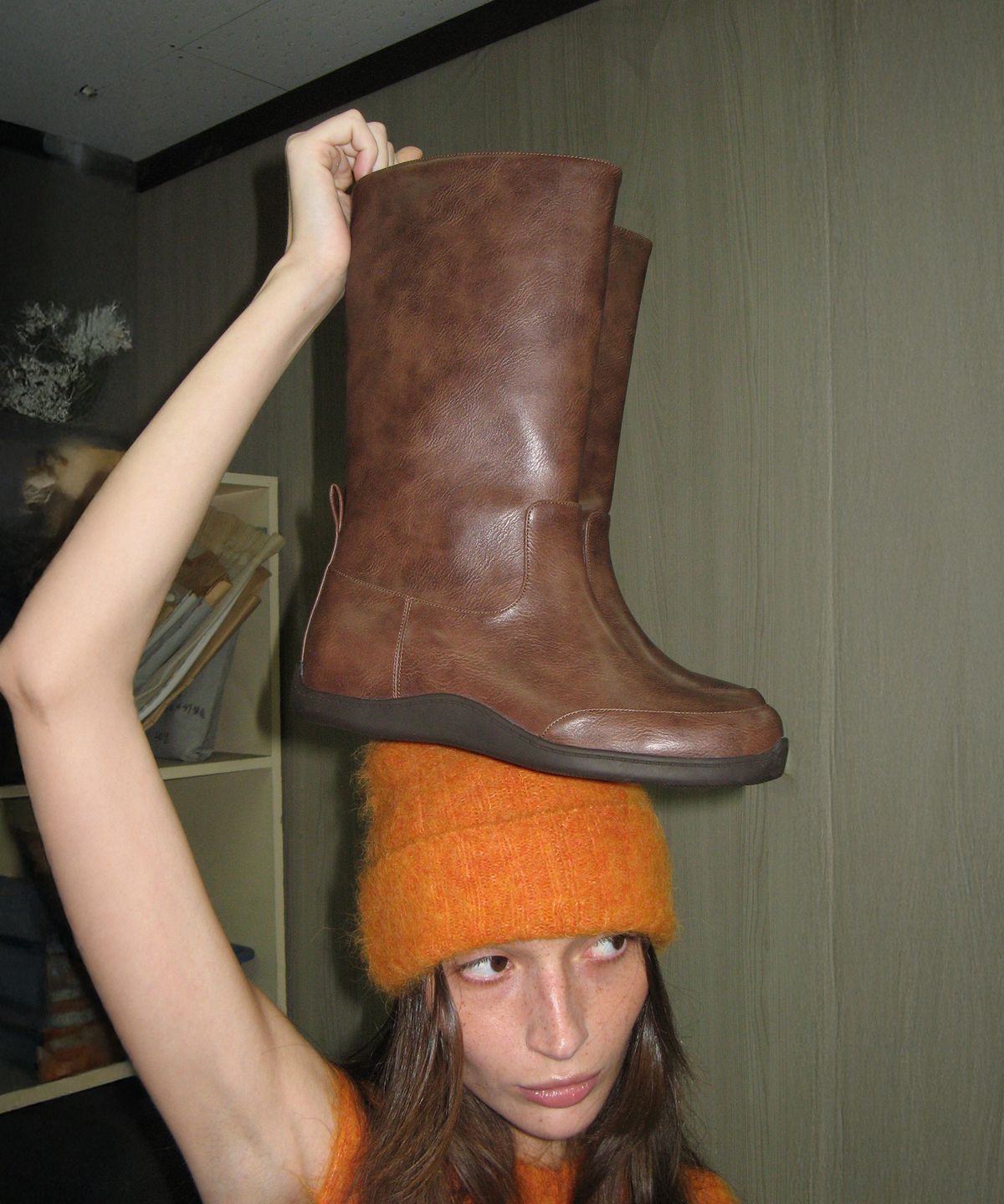 포기무디(FOGGY MOODY) Keen 0005-1. Rubber Sole Mid-Leg Boots - 3colors