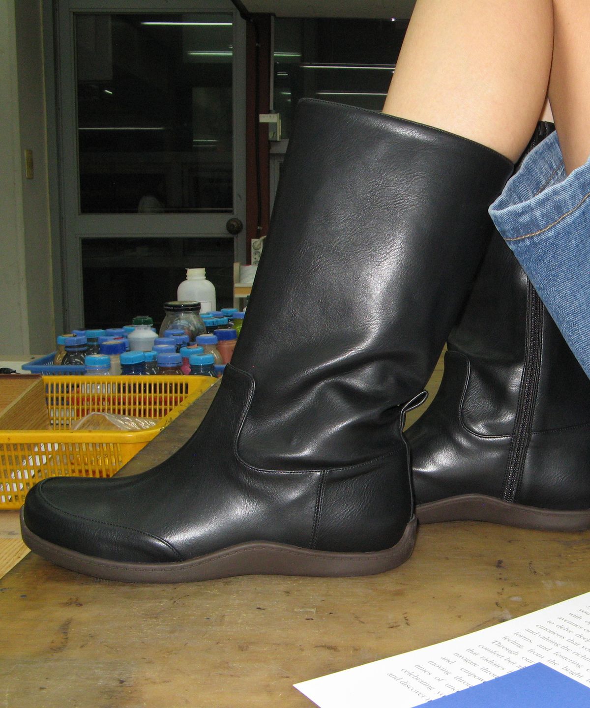 포기무디(FOGGY MOODY) Keen 0005-1. Rubber Sole Mid-Leg Boots - 3colors