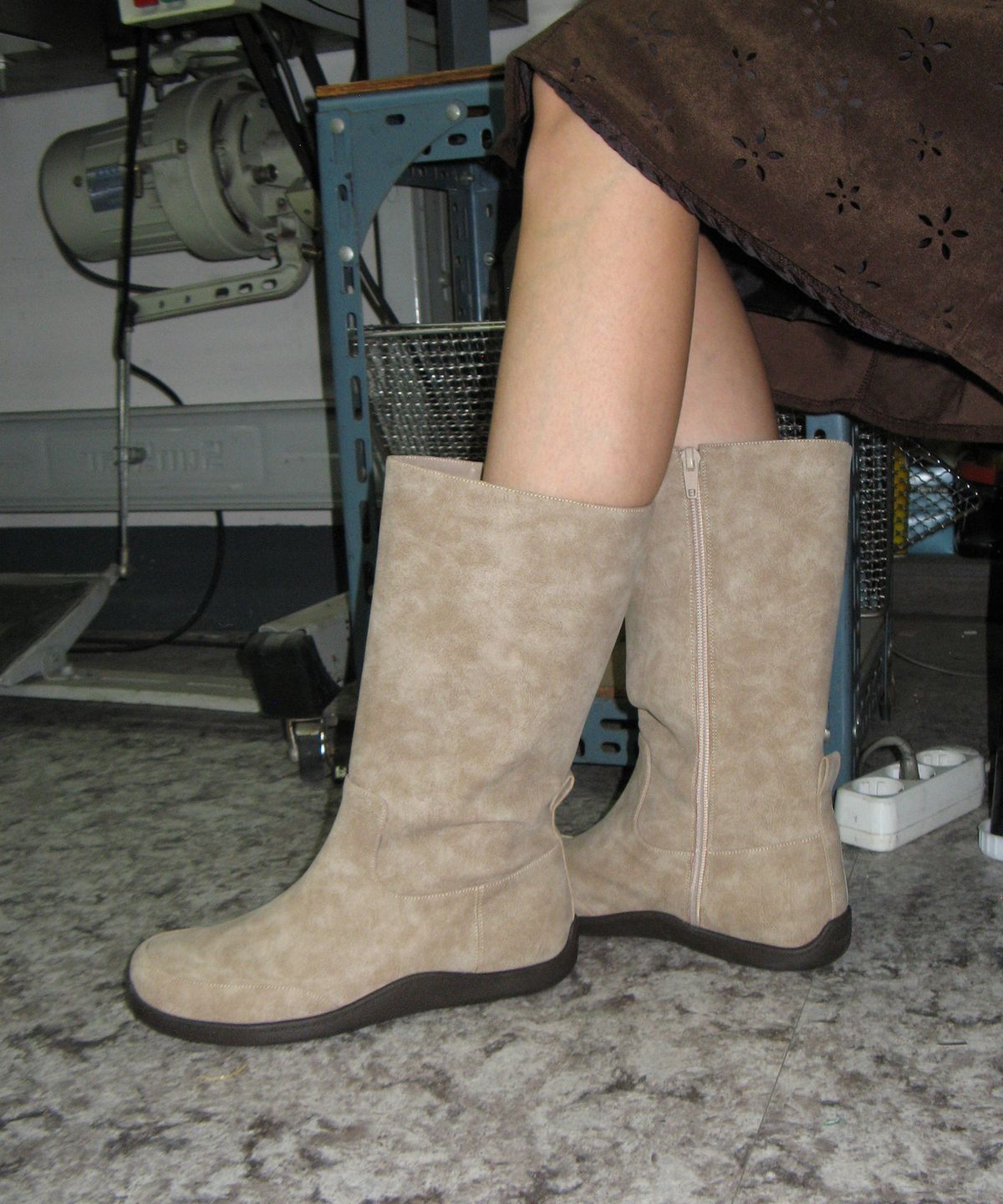 포기무디(FOGGY MOODY) Keen 0005-1. Rubber Sole Mid-Leg Boots - 3colors