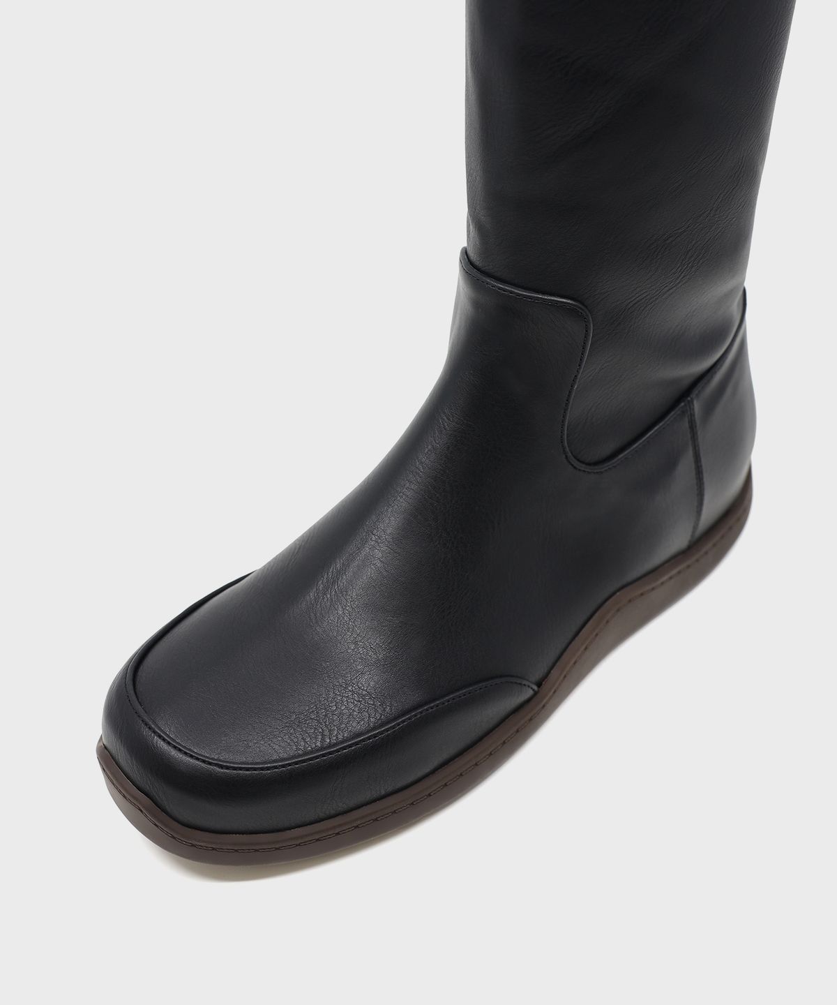 포기무디(FOGGY MOODY) Keen 0005-2. Rubber Sole High-Leg Boots - 3colors