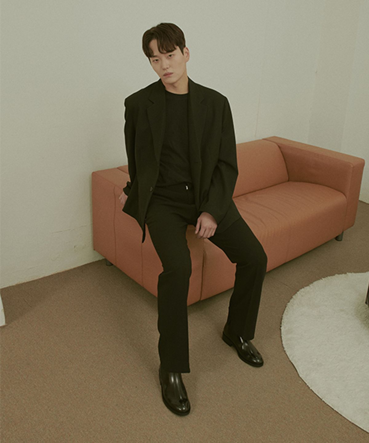 멜로스(MELLOS) 5cm 키높이 무브먼트 첼시부츠 블랙-핸드메이드
