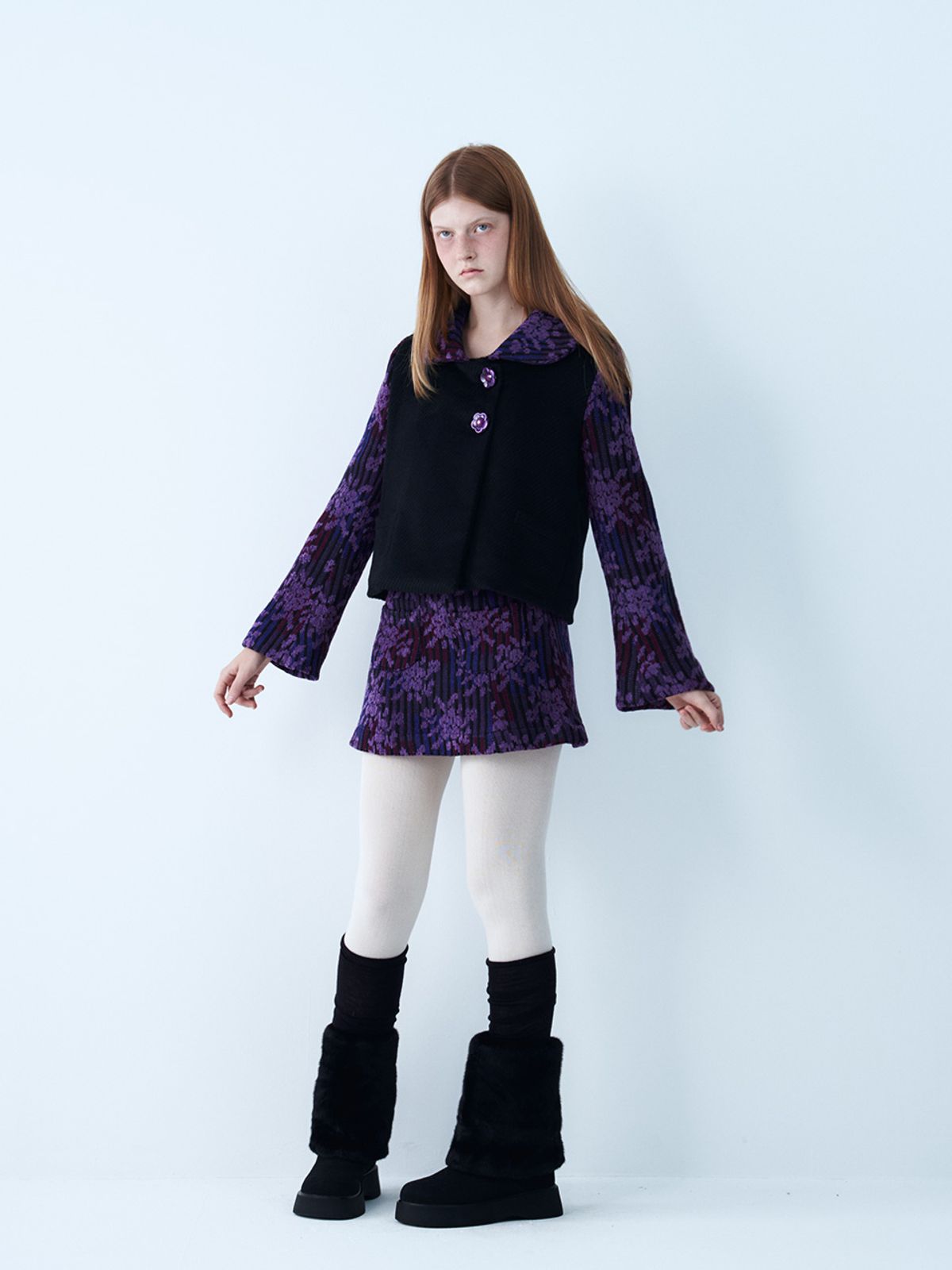 쎄쎄쎄(SETSETSET) GRANNY MINI SKIRT