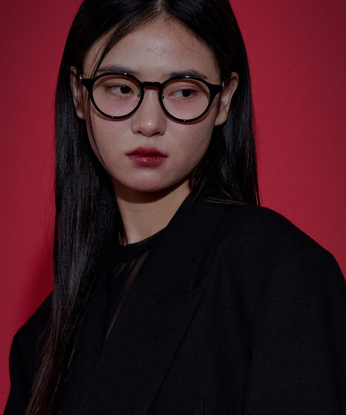 리끌로우(RECLOW) RC NIEVE 블루라이트 안경 BLACK