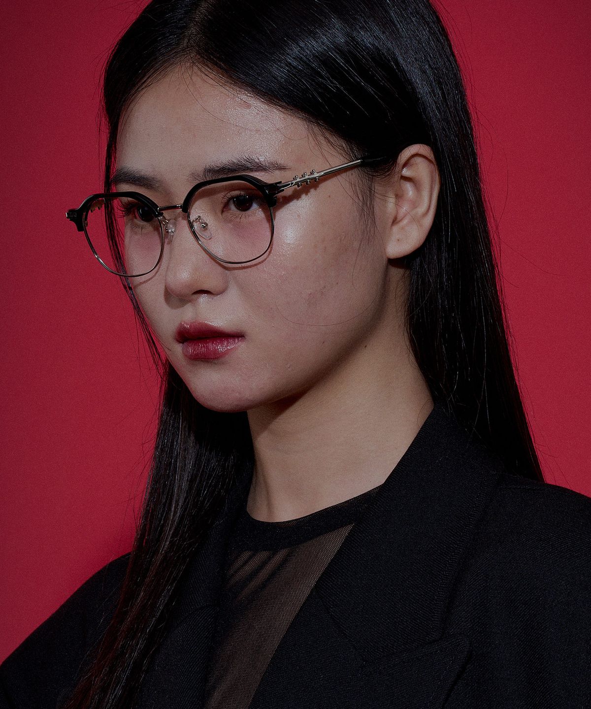 리끌로우(RECLOW) RC BORN 블루라이트 안경 BLACK