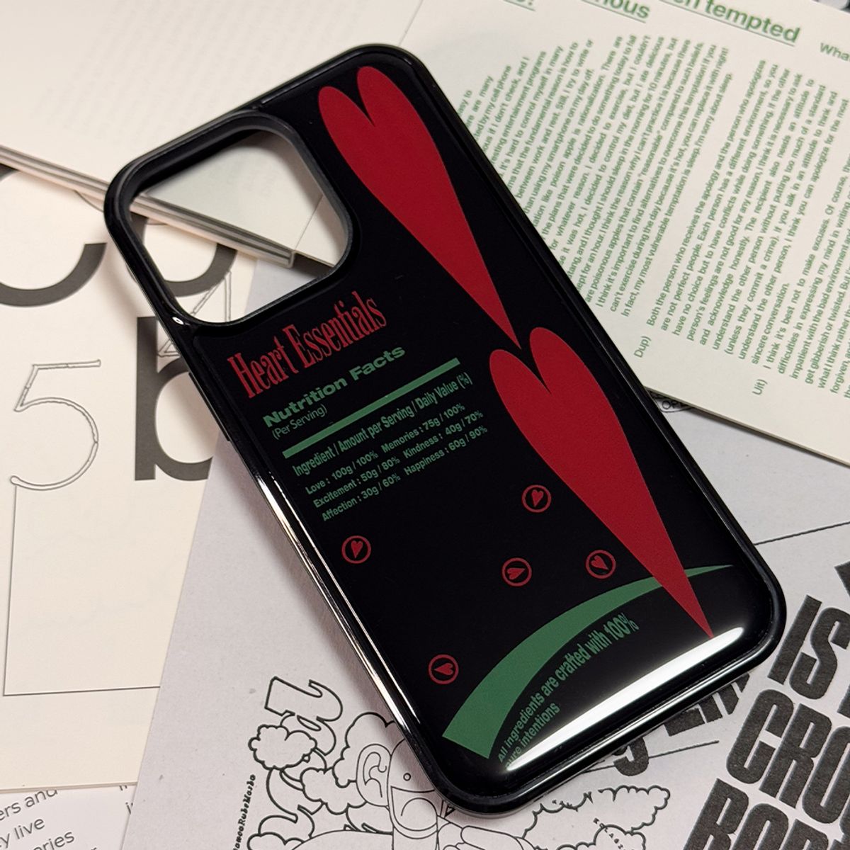 메모리즈바운더리(MEMORIESBOUNDARY) Sweet Heart Treats Phone Case (Red)