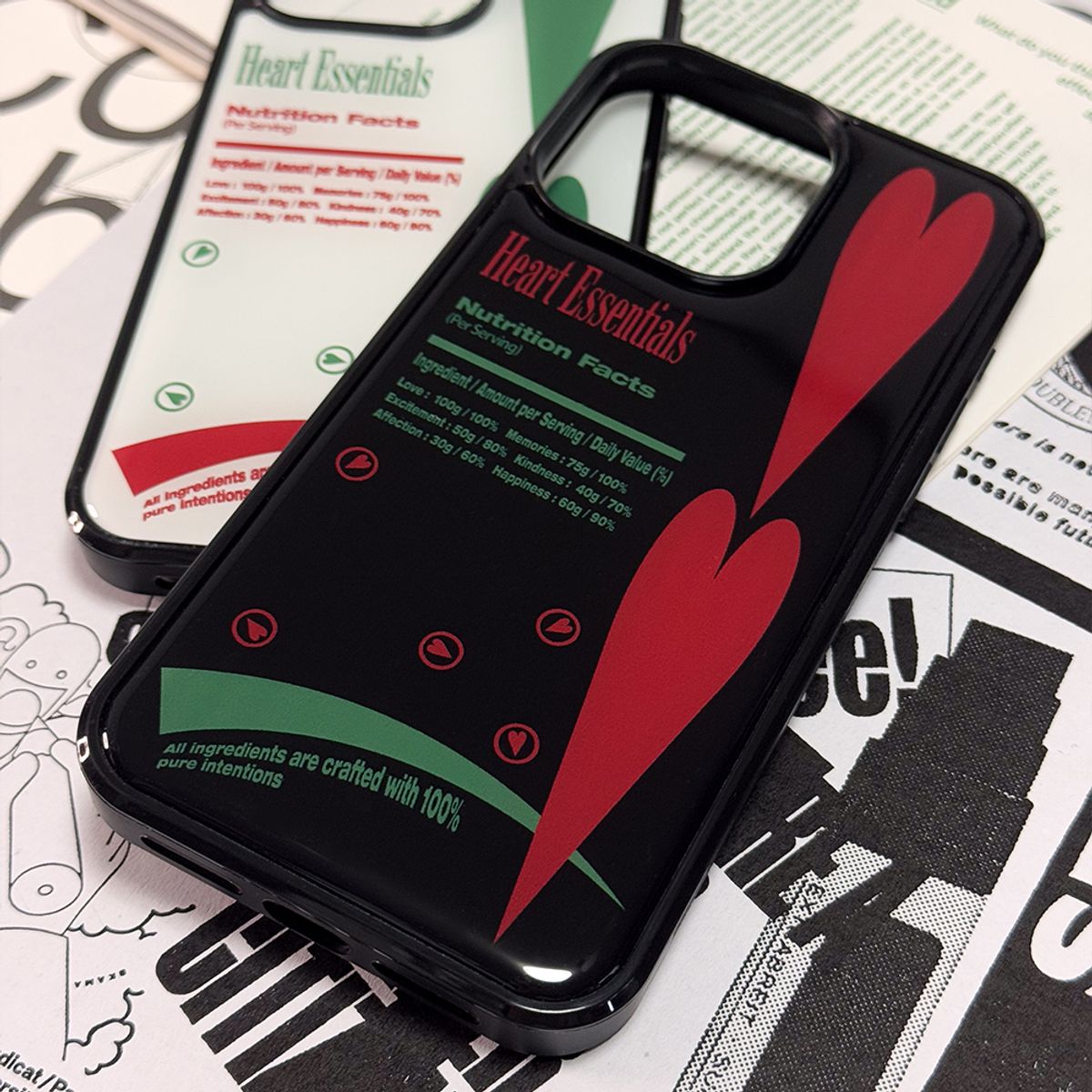 메모리즈바운더리(MEMORIESBOUNDARY) Sweet Heart Treats Phone Case (Red)