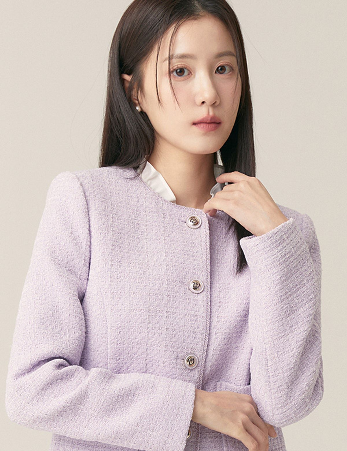 로엠(ROEM) 칼라리스 트위드 자켓 RMJKF11S51