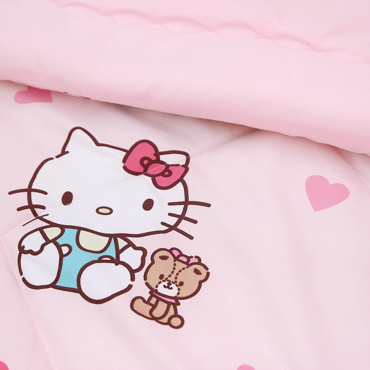 나라홈데코(NARAHOMEDECO) 산리오 헬로키티 간절기차렵이불 하트업