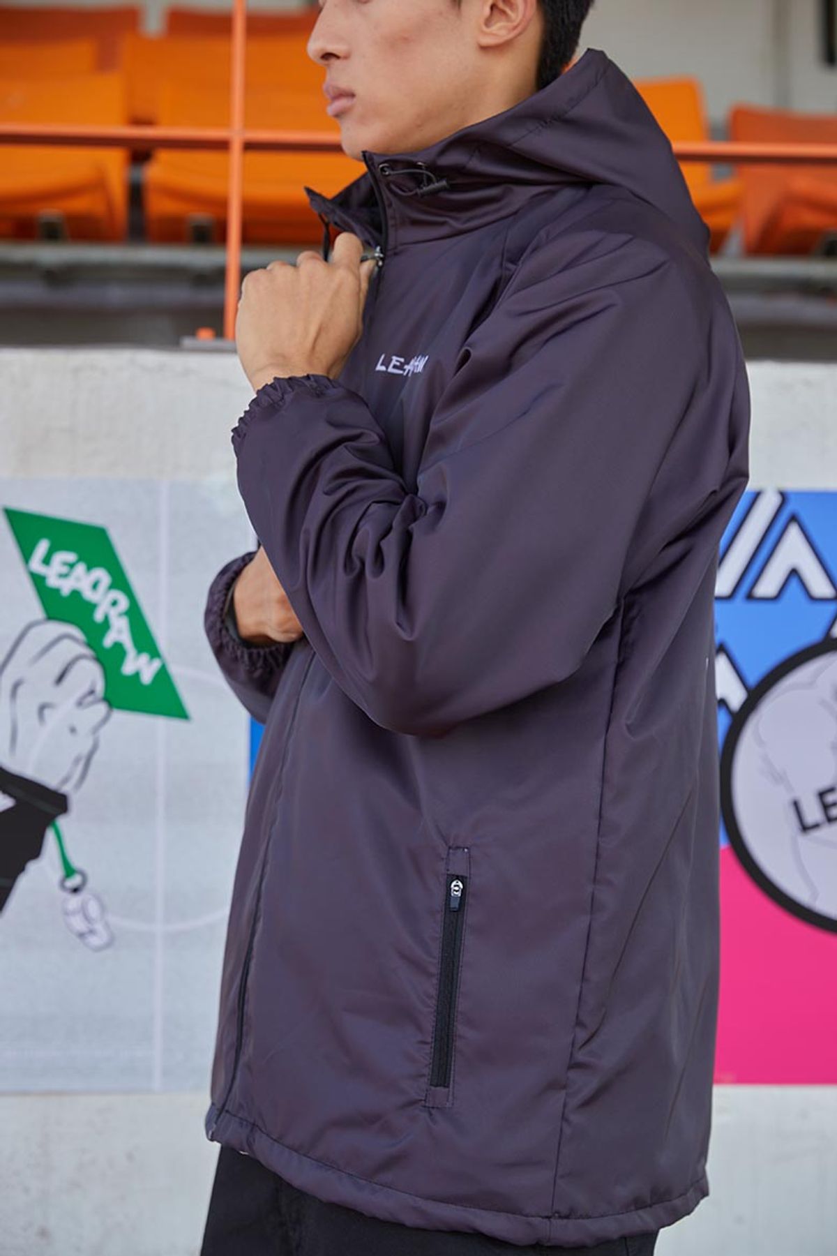 리드로(LEADRAW) 세컨 윈드 윈드브레이커 _ 블랙