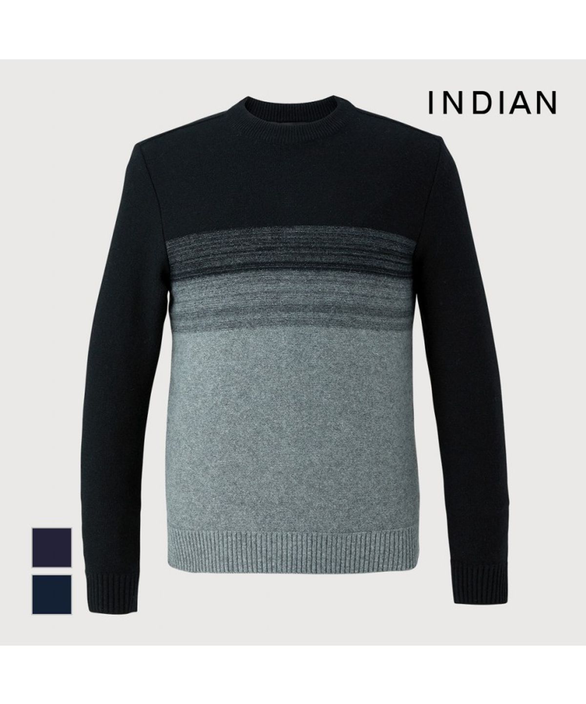 인디안(INDIAN) 라쿤혼방 라운드니트_MIUBRYW9271