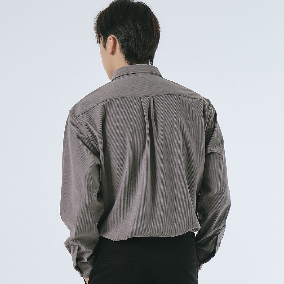 엘엑스티(LXT) 코듀로이 스트레이트 셔츠 [그레이]