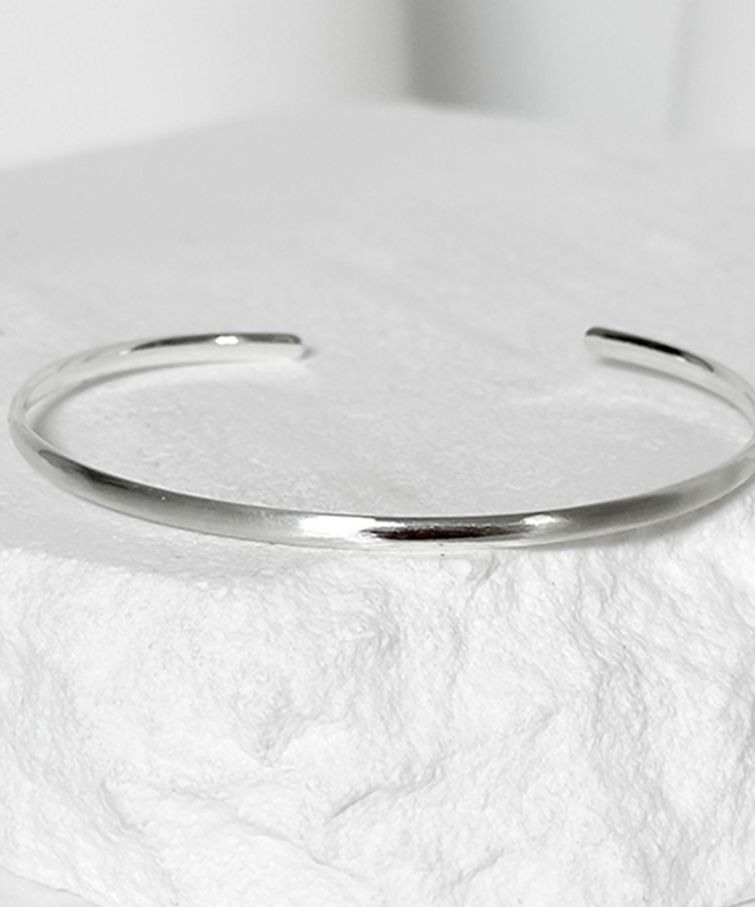 SILVER925 ROUND BANGLE/BRACELET/シルバー/ブレス MUSINSA公式 | BLESSED BULLET [SV925] 2.5mm シンプルノンロゴ