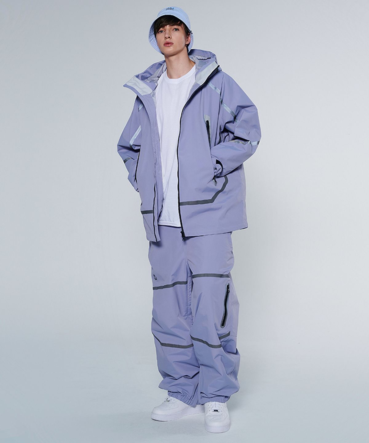 돌아우터웨어(DOLL OUTERWEAR) [DOLL X DUMDIDUM] 2425 베가 자켓&팬츠 보드복 세트 LIGHT PURPLE 남녀공용