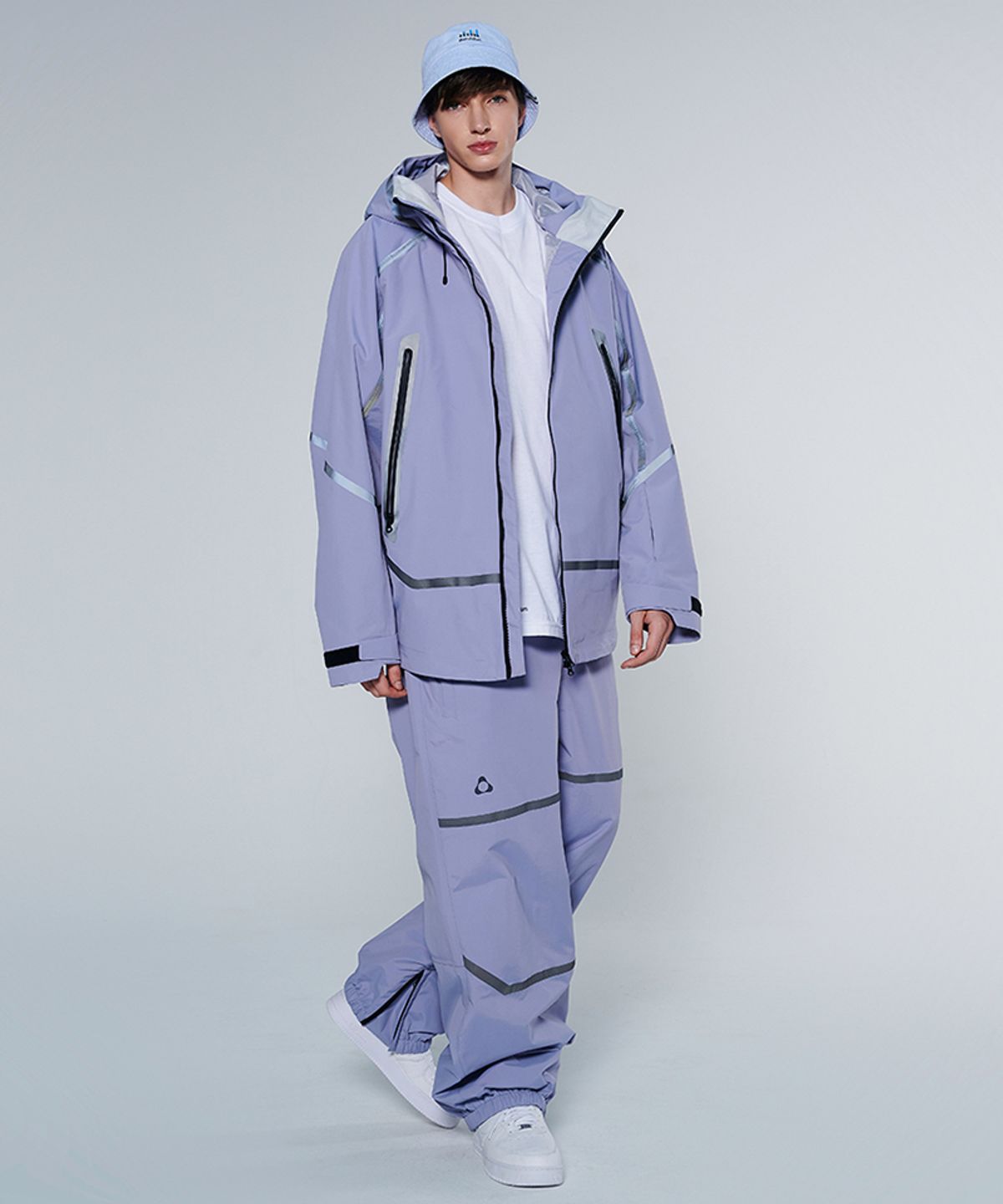 돌아우터웨어(DOLL OUTERWEAR) [DOLL X DUMDIDUM] 2425 베가 자켓&팬츠 보드복 세트 LIGHT PURPLE 남녀공용