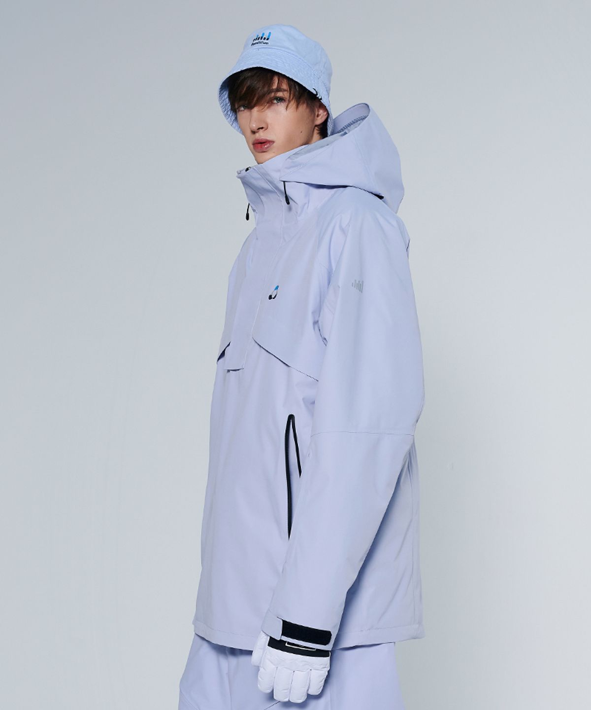 돌아우터웨어(DOLL OUTERWEAR) [DOLL X DUMDIDUM] 2425 스피카 보드복 아노락 자켓 LIGHT PURPLE 남녀공용