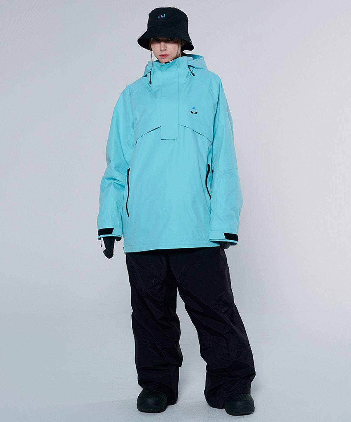 돌아우터웨어(DOLL OUTERWEAR) [DOLL X DUMDIDUM] 2425 스피카 보드복 팬츠 BLACK 남녀공용