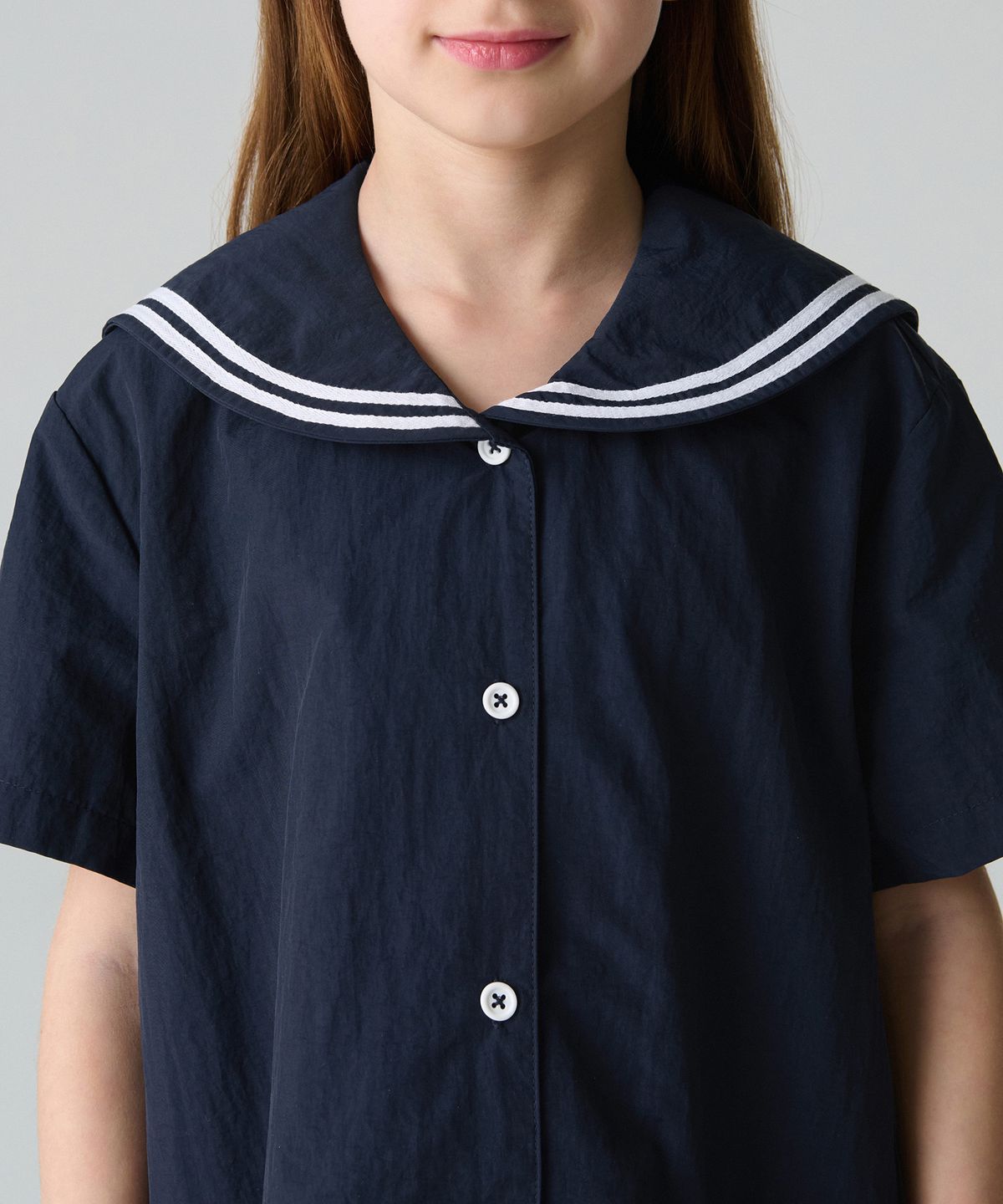 무신사 스탠다드 키즈(MUSINSA STANDARD KIDS) 세일러 나일론 드레스 [네이비]