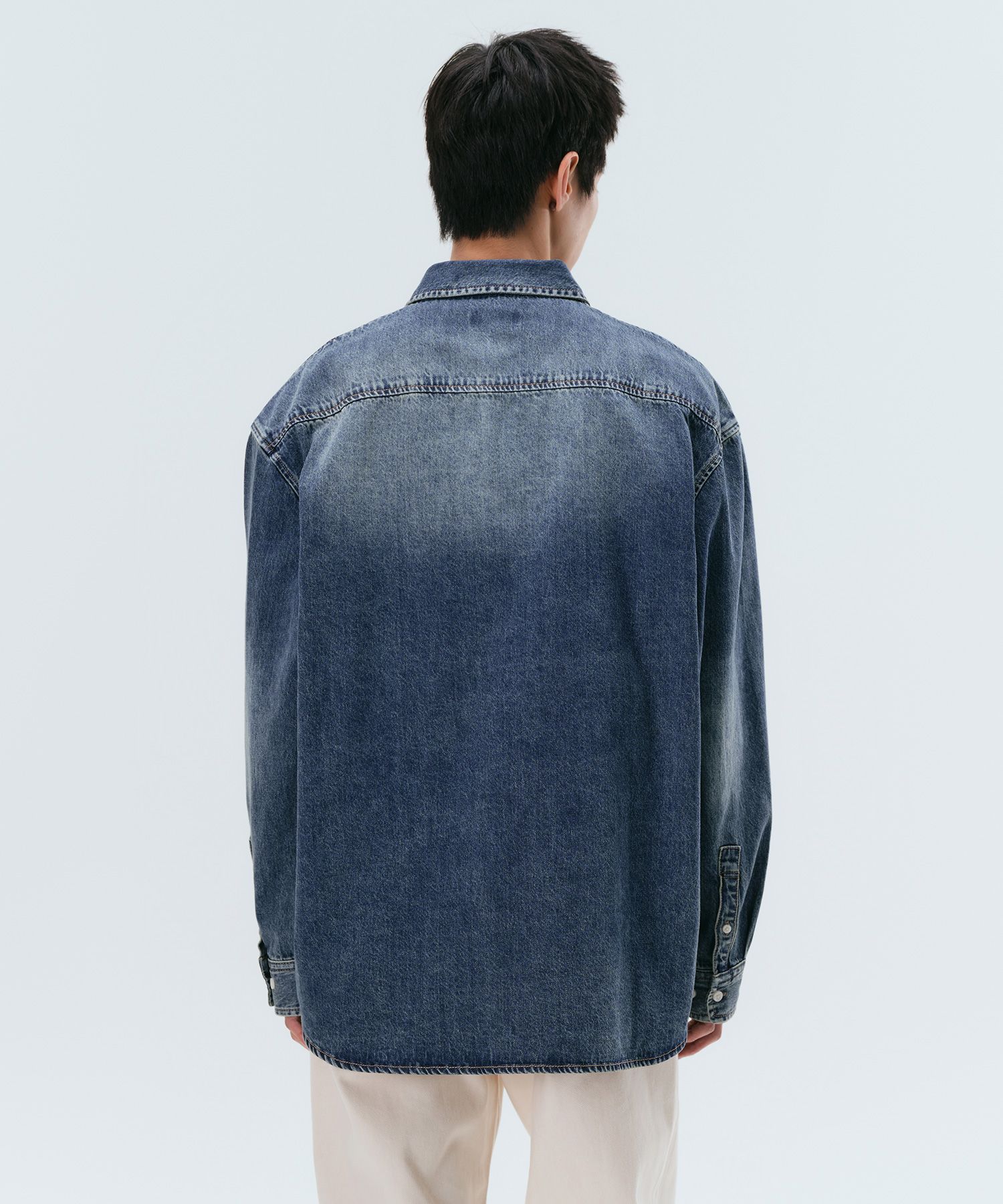 ★MUSINSA STANDARD★ Big brush oversized denim shirt medium MUSINSA | MUSINSA STANDARD Big Brush Oversized Denim Shirt