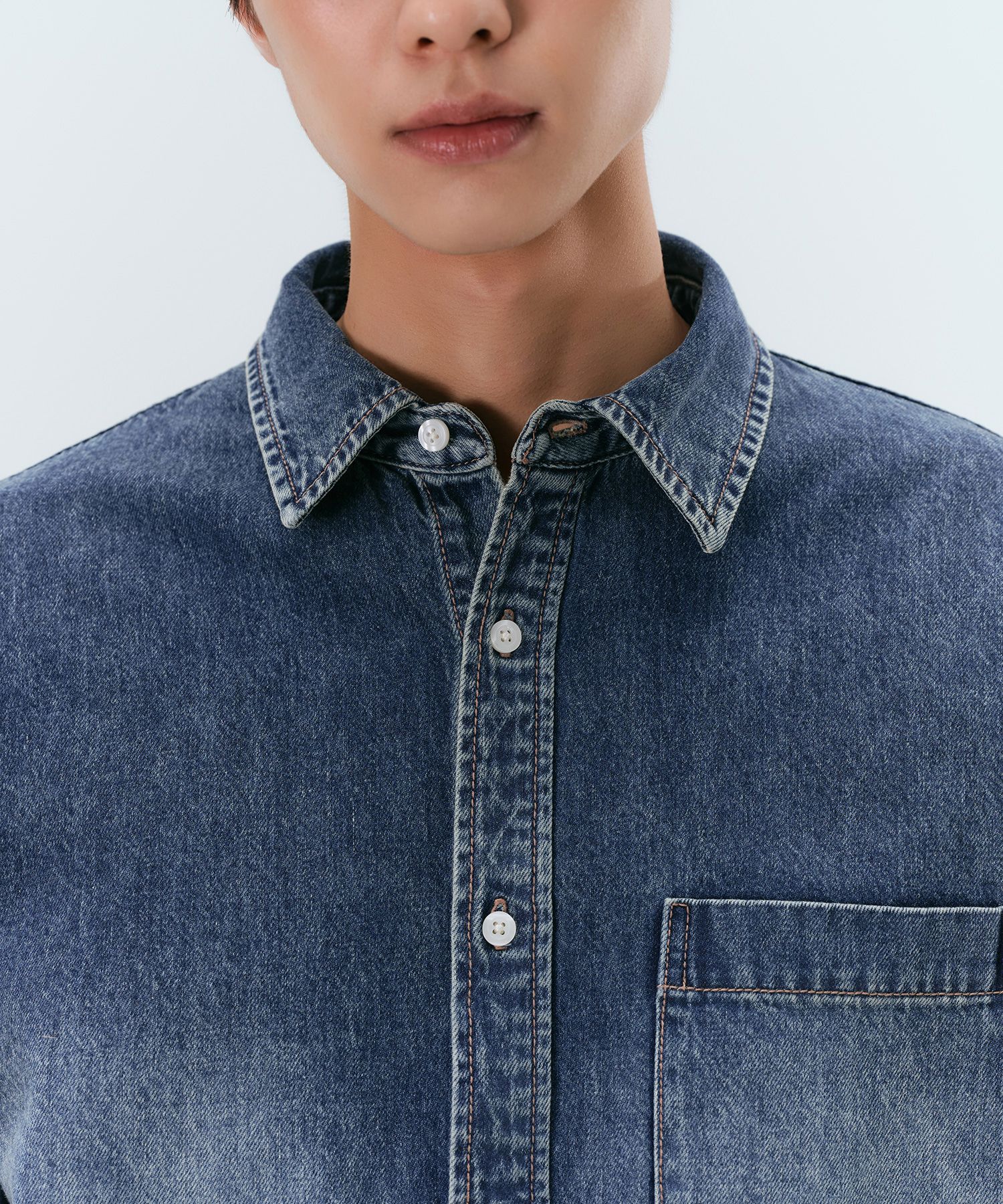 ★MUSINSA STANDARD★ Big brush oversized denim shirt medium MUSINSA | MUSINSA STANDARD Big Brush Oversized Denim Shirt