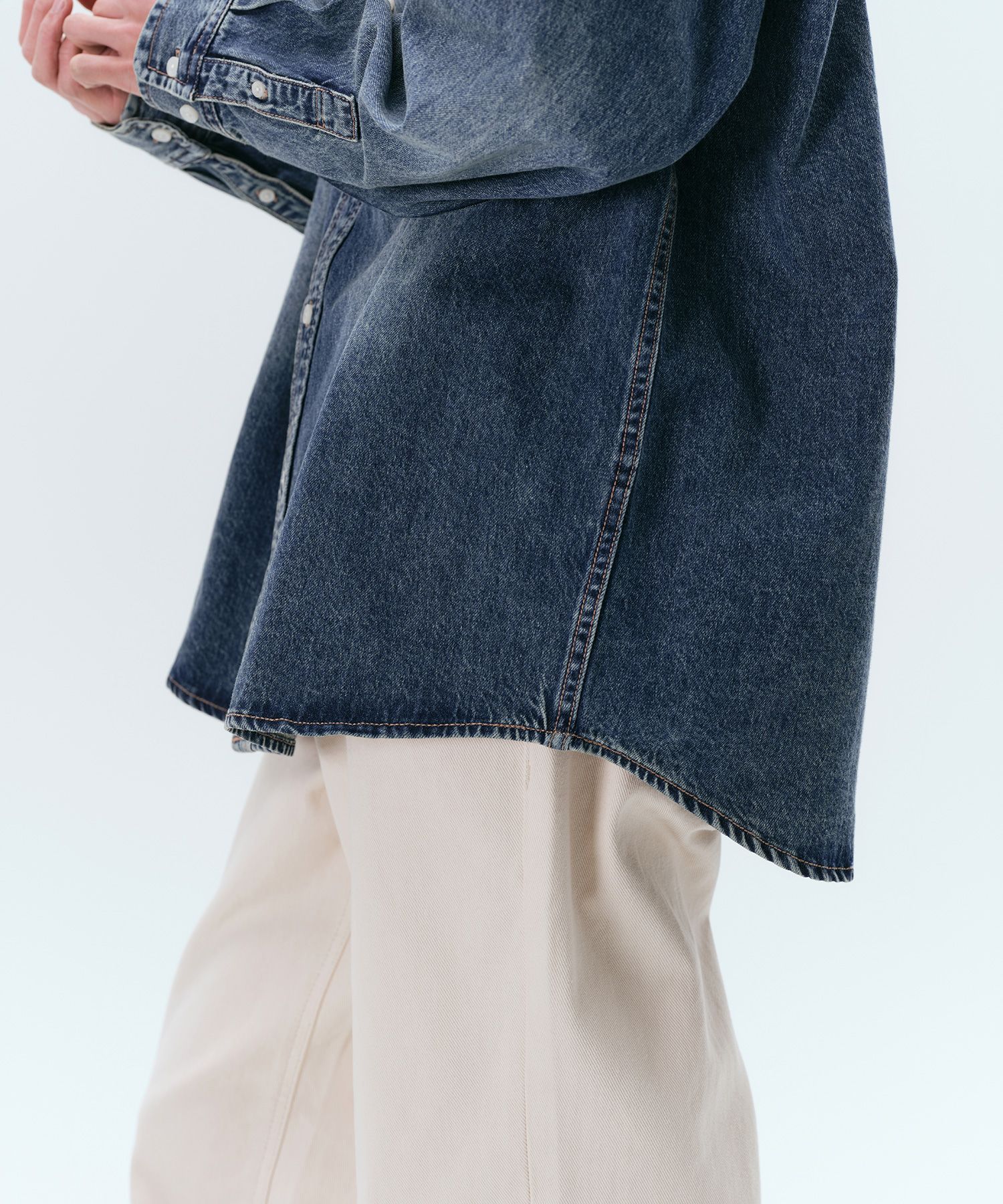 ★MUSINSA STANDARD★ Big brush oversized denim shirt medium MUSINSA | MUSINSA STANDARD Big Brush Oversized Denim Shirt