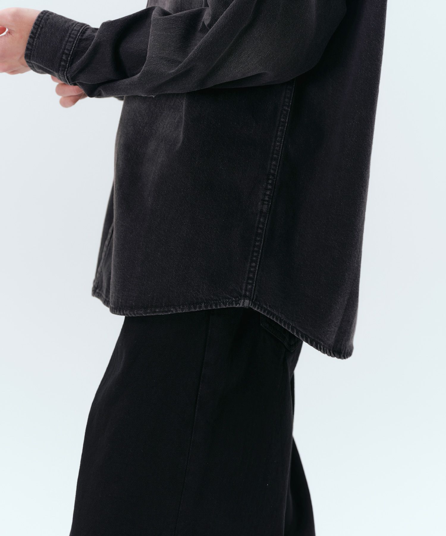 MUSINSA | MUSINSA STANDARD Big Brush Oversized Denim Shirt