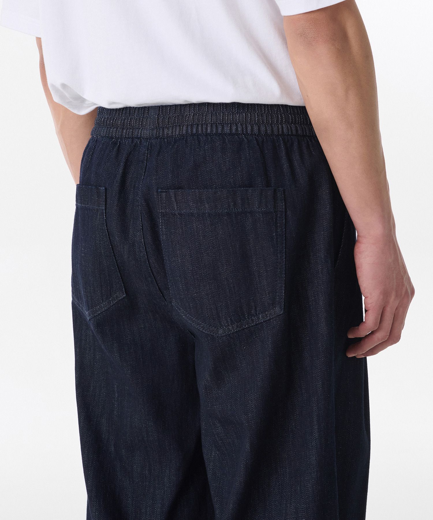 MUSINSA | MUSINSA STANDARD Linen-like one-tuck wide banding