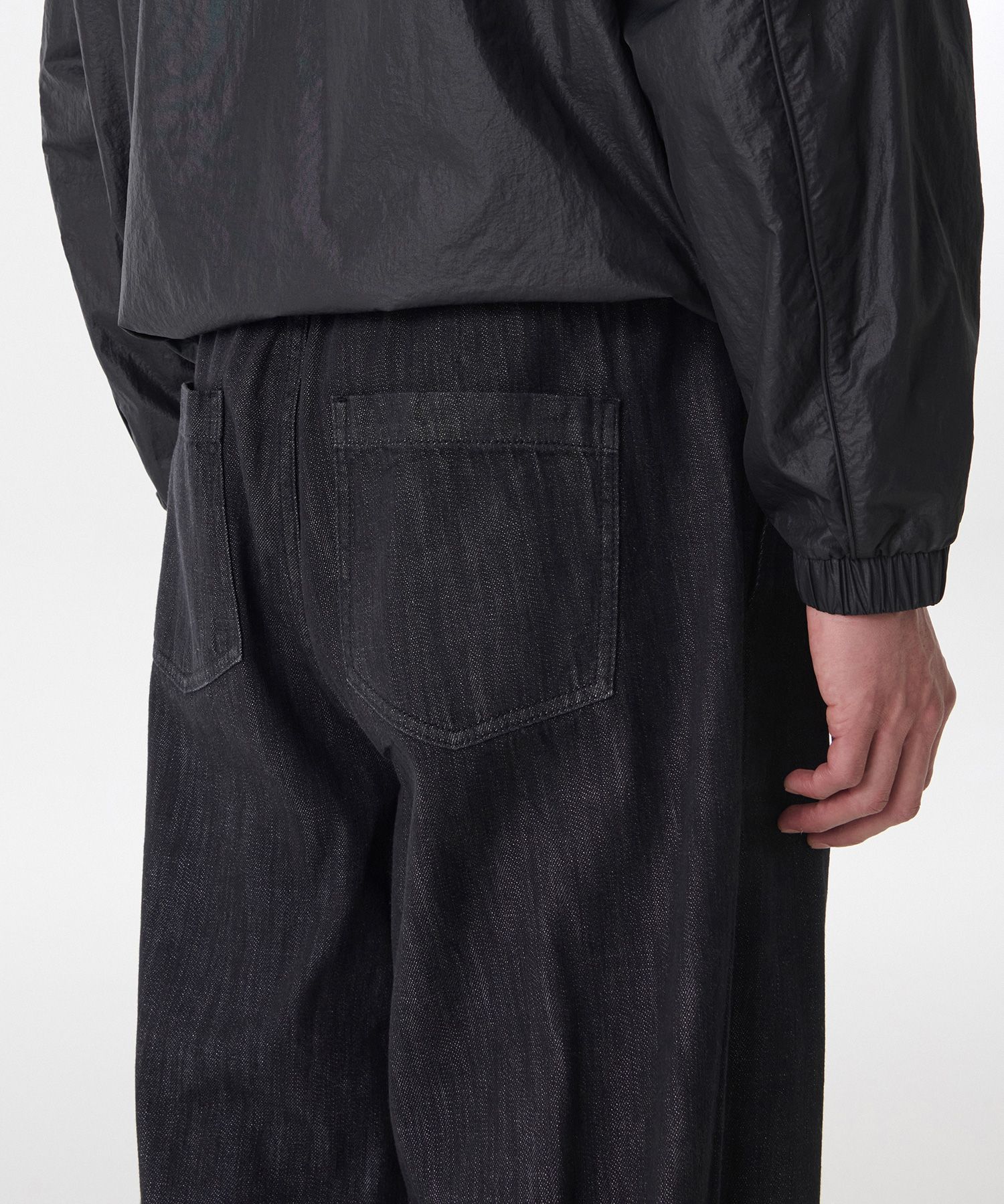 ★MUSINSA STANDARD★ Linen-like one-tuck wide banding denim MUSINSA | MUSINSA STANDARD Linen-like one-tuck wide banding