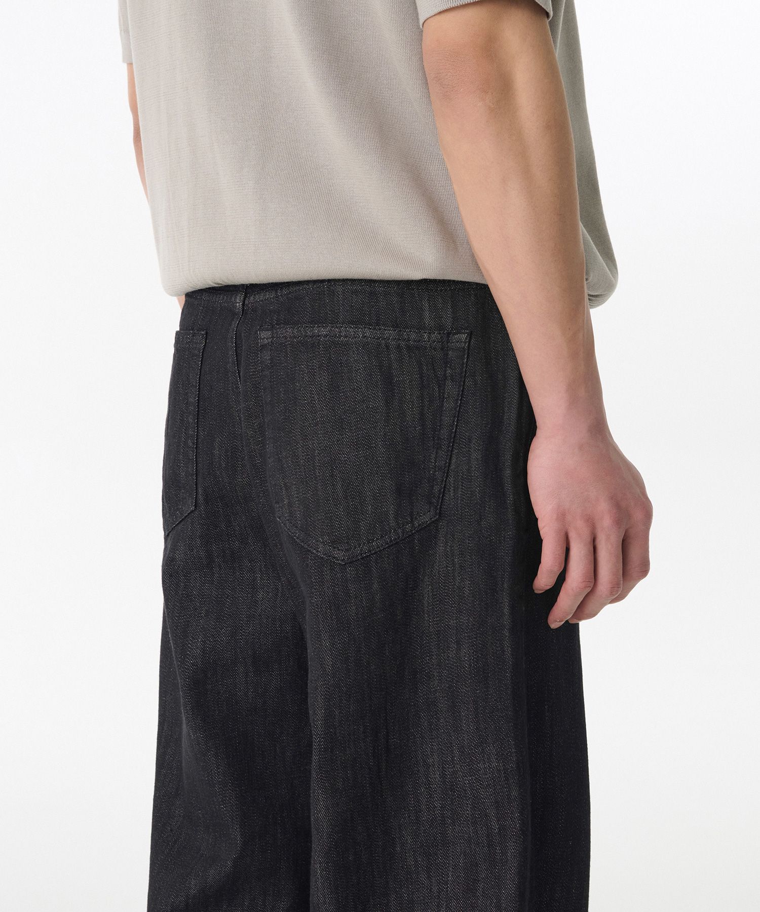 ★MUSINSA STANDARD★ Denim Fatigue Pants Low Black MMDNP516- MUSINSA | MUSINSA STANDARD Denim Fatigue Pants [Row Black]