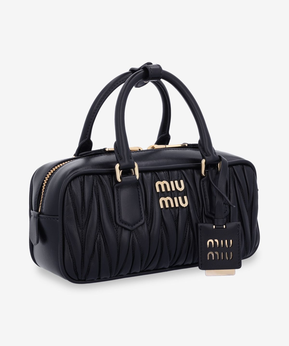 미우미우(MIU MIU) 아르카디 마테라쎄 토트백 - 블랙 / 5BB142AN88F0002