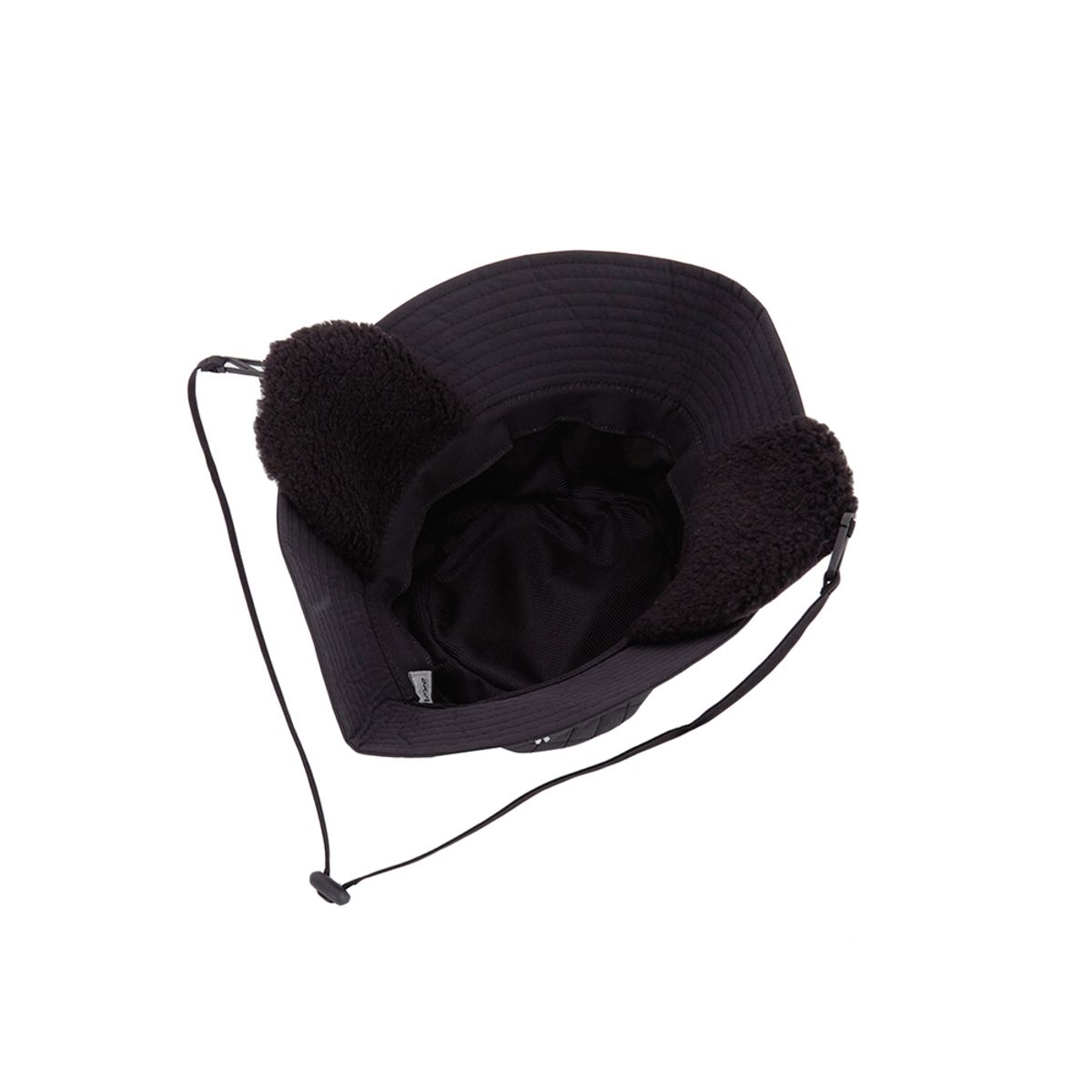 롤링롤라이(ROLLINGROLLEYE) 롤롤 귀달이 다이아 버킷햇 블랙 Roll Roll Earflap Diamond Bucket Hat Black