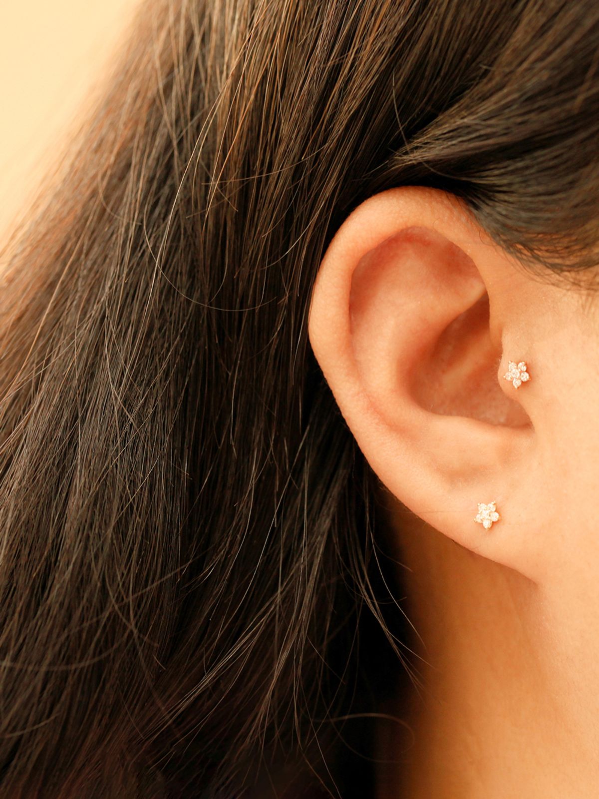 미니멀피어싱(MINIMALPIERCING) 14K 인터널 베스트 플라워 라블렛 피어싱
