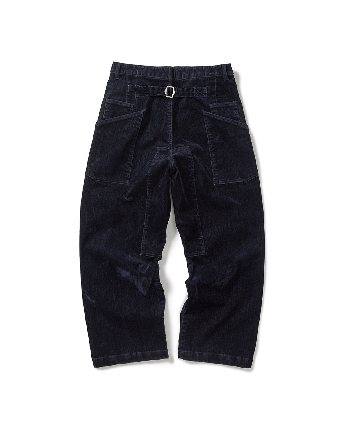 카락터(KARACTOR) Velvet denim work pants / Dark navy