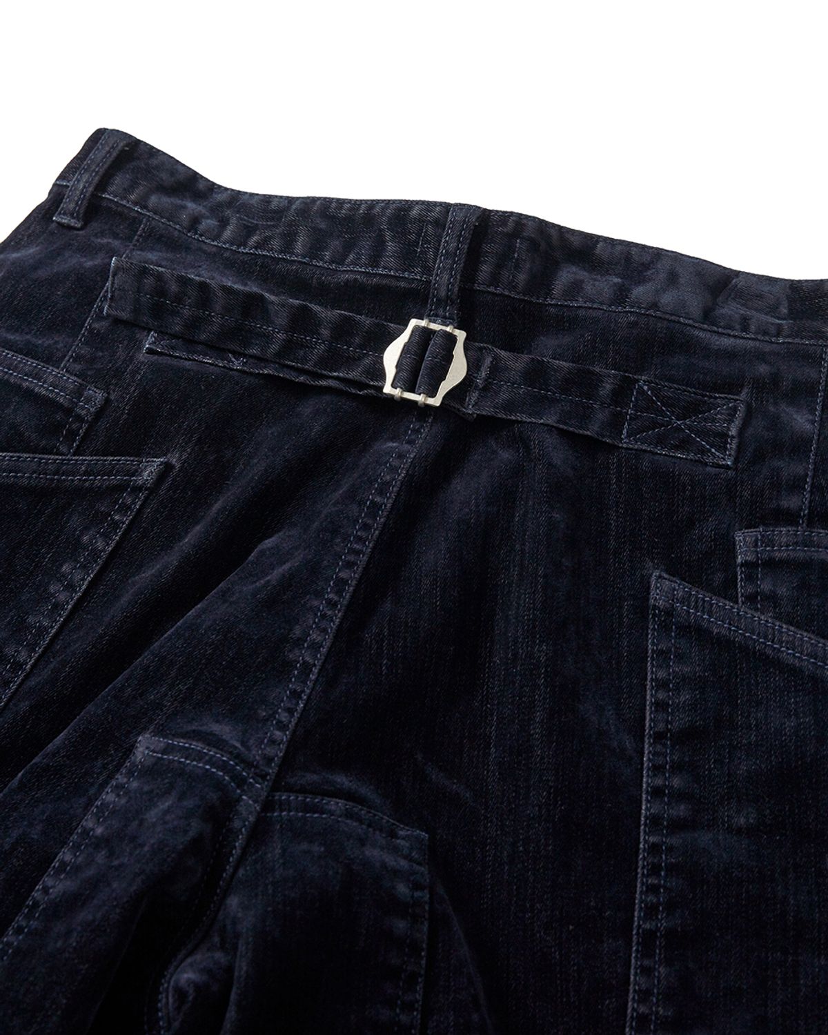 카락터(KARACTOR) Velvet denim work pants / Dark navy