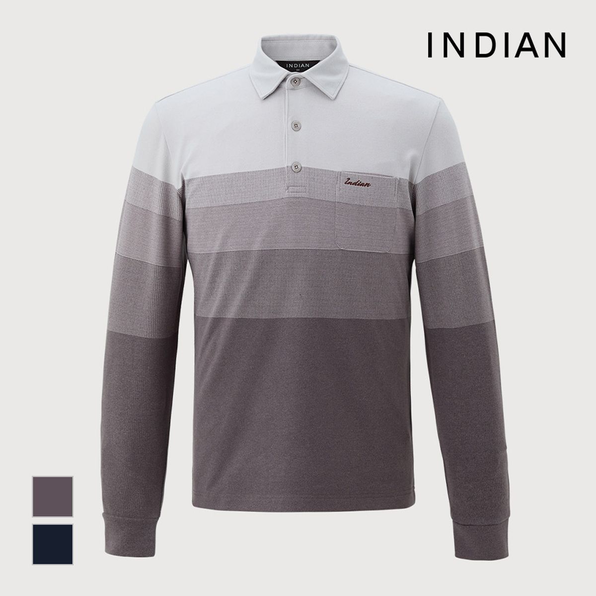 인디안(INDIAN) 시밀 한기장 티셔츠_MITAL3W9131