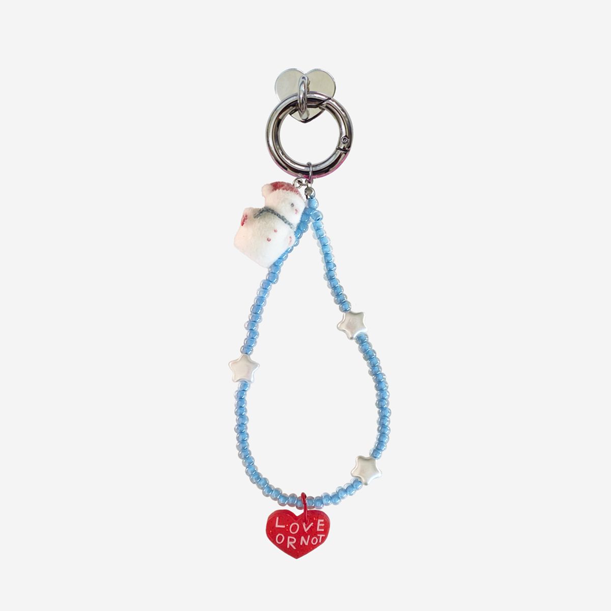 러브오낫(LOVE OR NOT) 비즈스트랩/키링앤톡 Snowman-Sky Beads Strap/Keyring&Tok