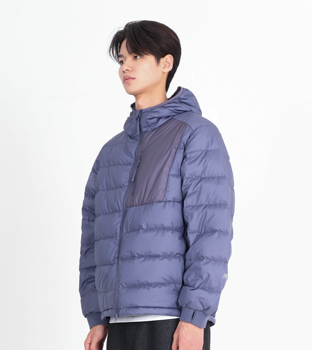 버튼서울(BUTTON SEOUL) [덕 다운 90/10] 3M원단 핸드워머 경량 후디드 패딩 자켓 (Dark Royal Blue)