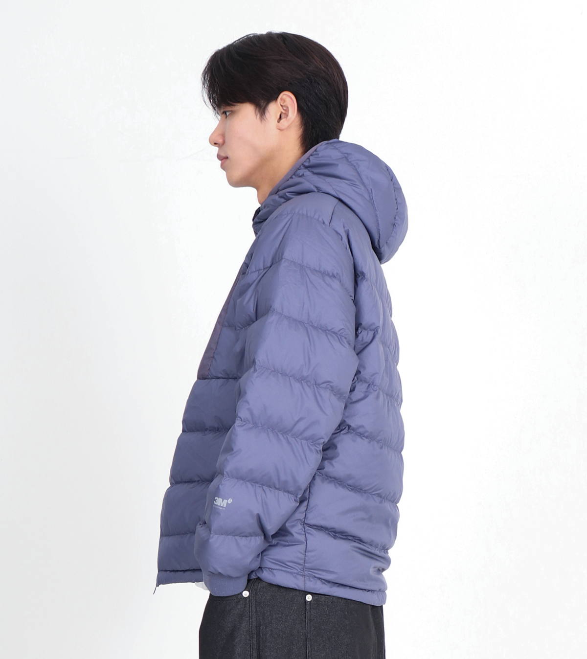 버튼서울(BUTTON SEOUL) [덕 다운 90/10] 3M원단 핸드워머 경량 후디드 패딩 자켓 (Dark Royal Blue)