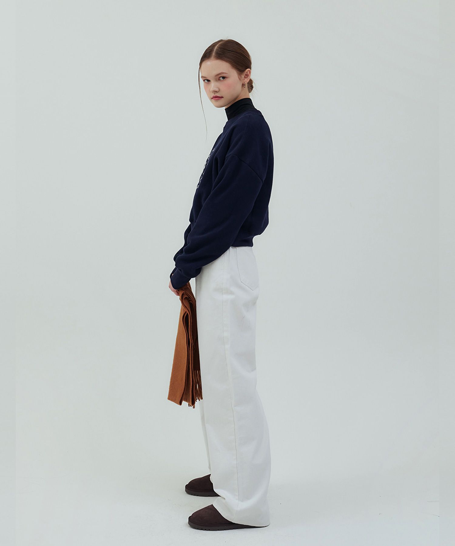 ●muahmuah● Classic Color Washing Cotton Pants Navy _MUP224 MUSINSA | MUAHMUAH Classic Color Washing Cotton Pants [Navy]