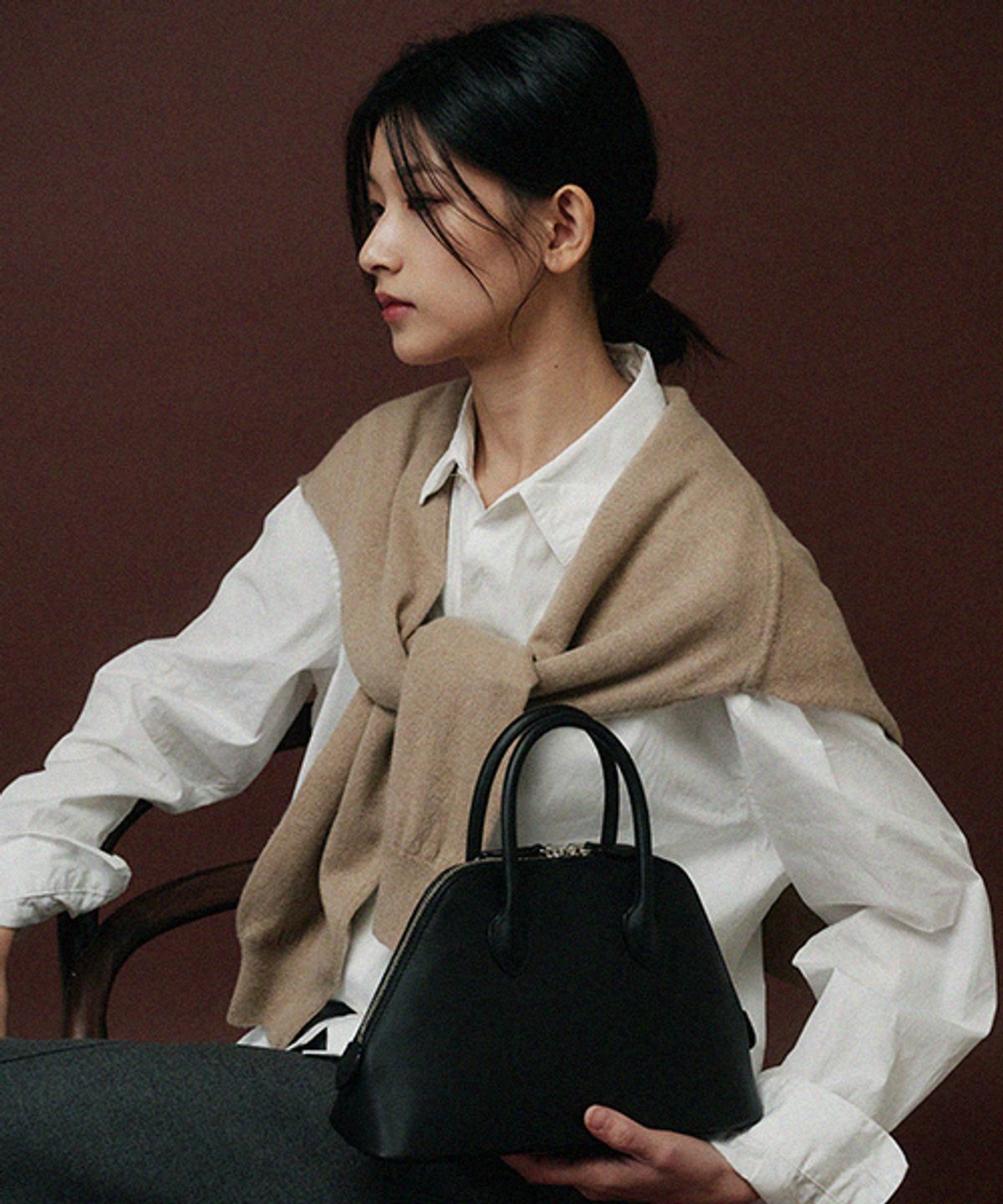 드메이커(DEMAKER) Vetiver mini tote bag-black