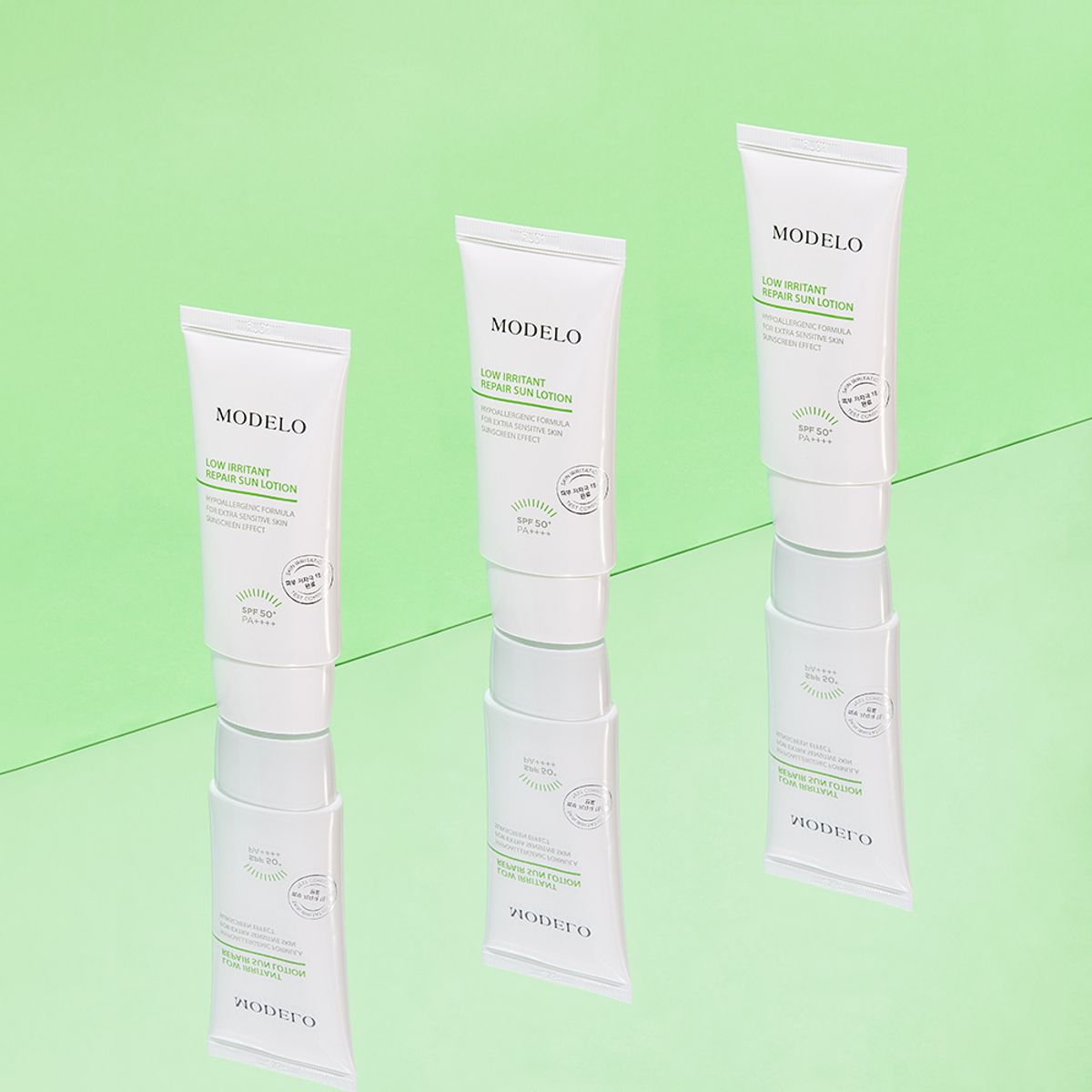 모델로(MODELO) 로우 이리턴트 무기자차 저자극 선로션 50ml (SPF50+ PA++++)