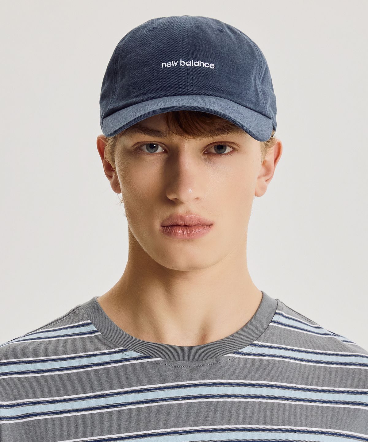 뉴발란스(NEW BALANCE) NBGDGF1102 / 레터로고 볼캡 (NAVY)