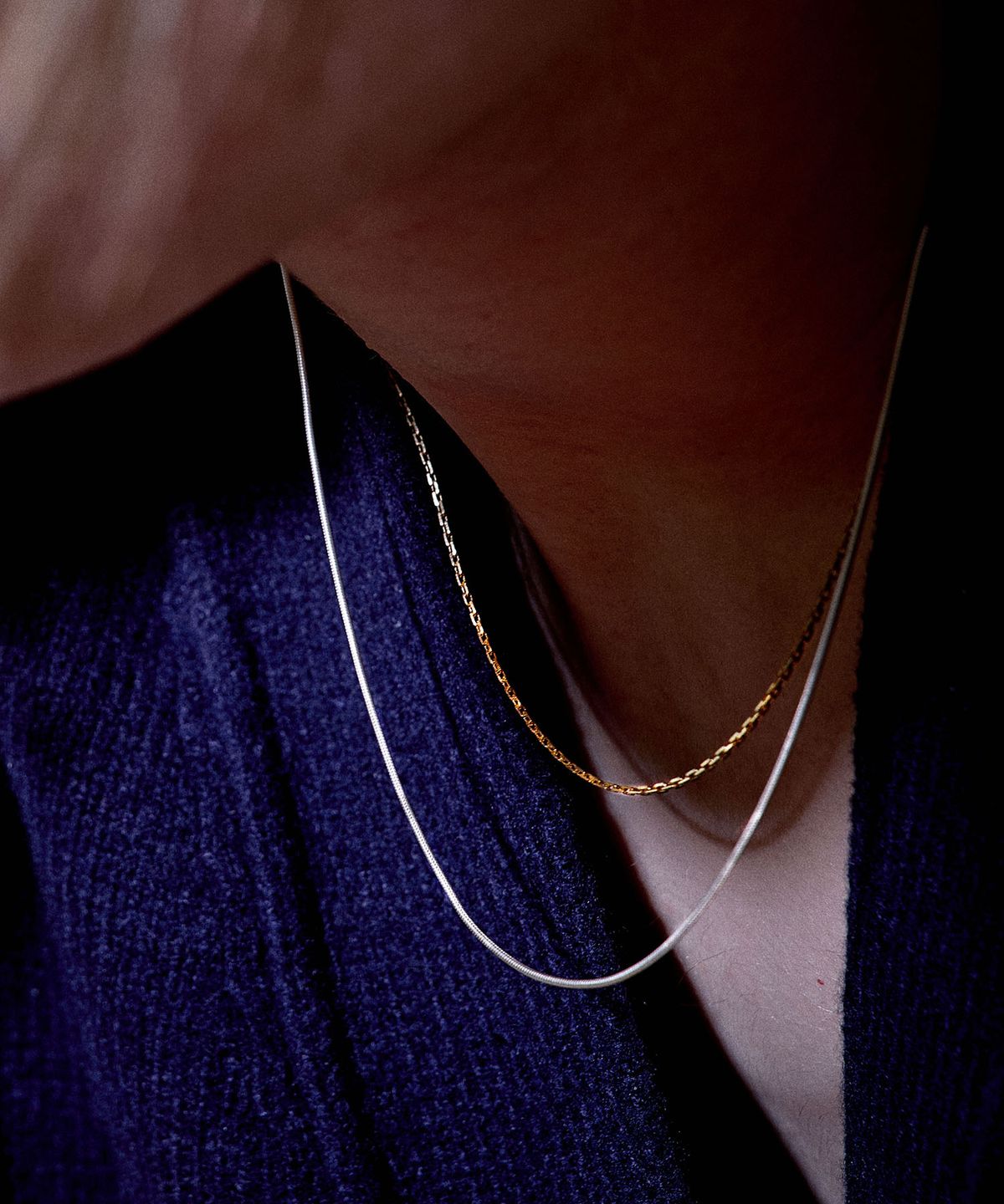 에이지47(AG47) N.è-N-18 Basic Chain Necklace