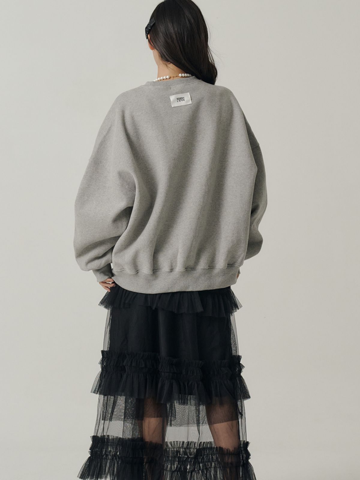 쏘리, 투 머치 러브(SORRY, TOO MUCH LOVE) Keep Sparkling Sweatshirt_Gray