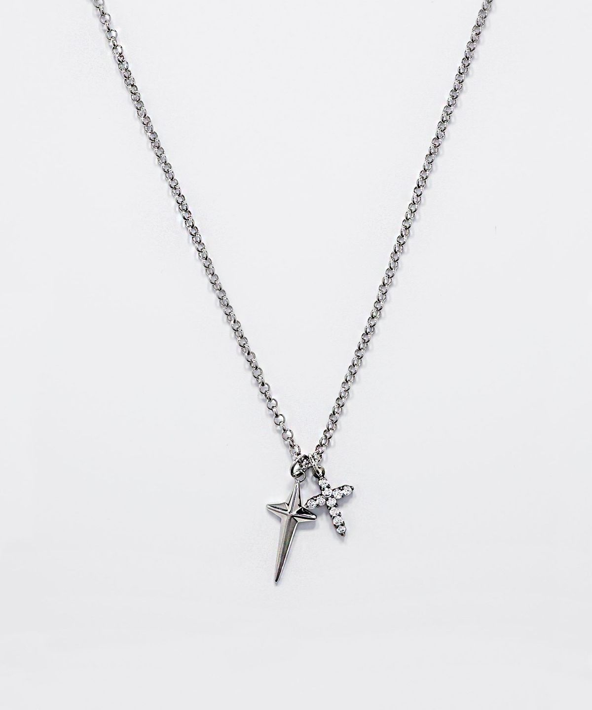 에이지47(AG47) N.è-N-09  Cross Couple Necklace