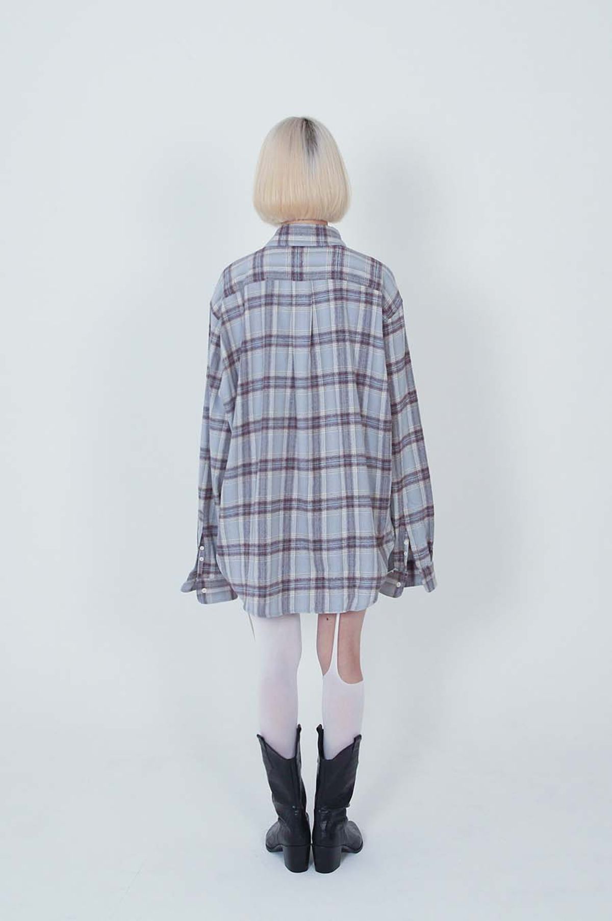 비피피(BFEEP) Big Pocket Check Shirt_blue
