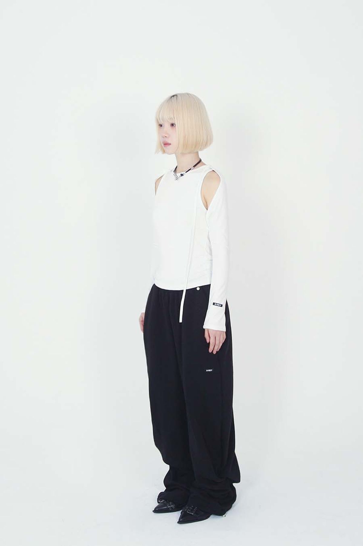 비피피(BFEEP) 2way string pants_ black (기모ver)