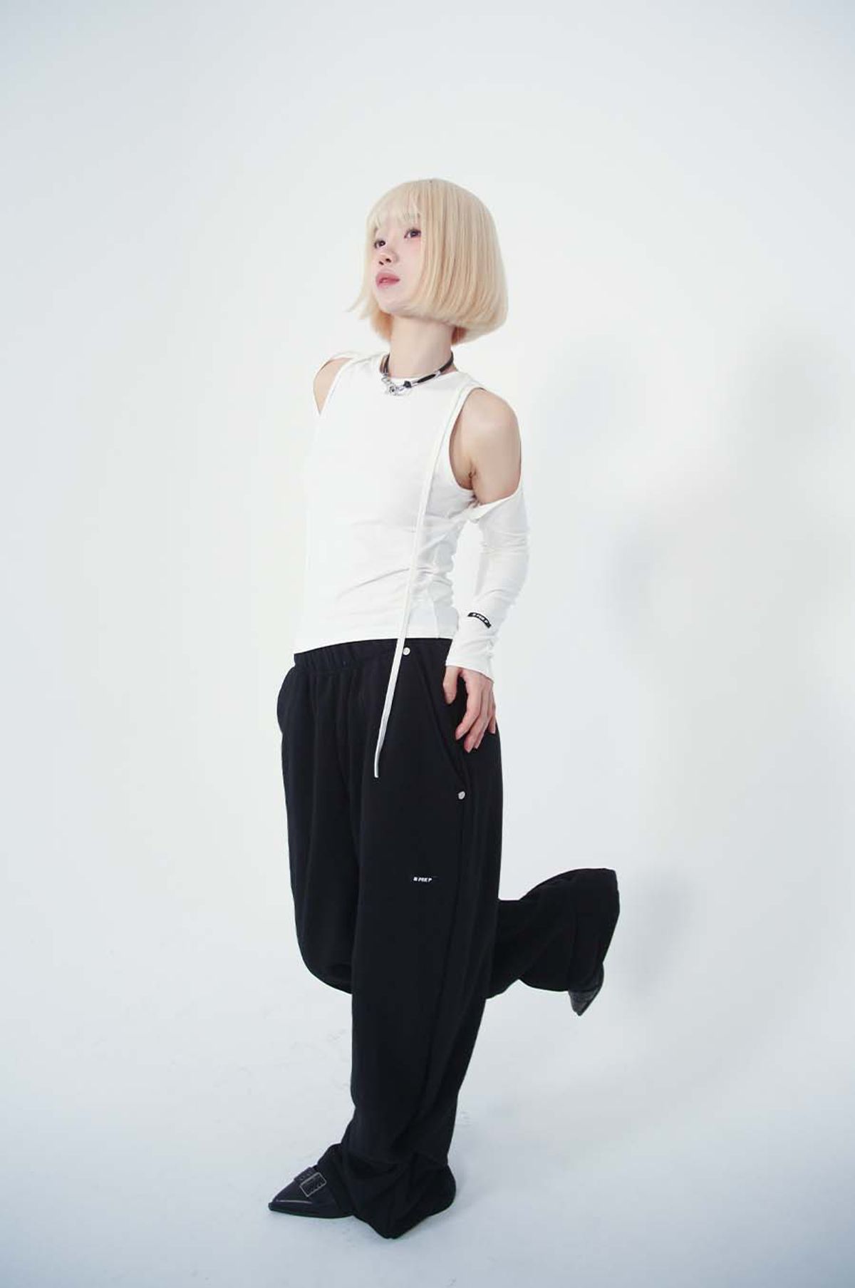 비피피(BFEEP) 2way string pants_ black (기모ver)