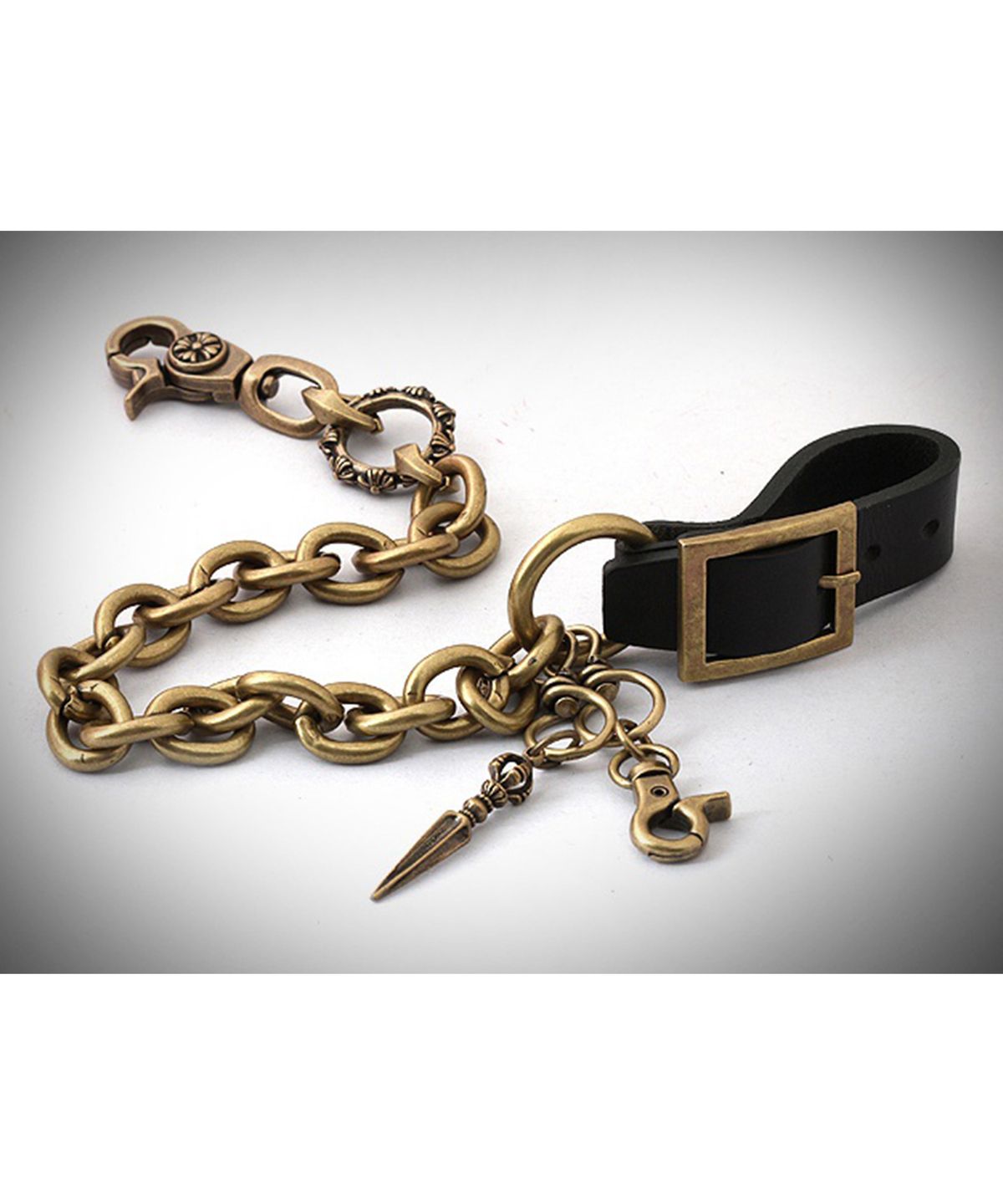 쇼브오프(SHOVEOFF) SVC-530 엔틱골드 가죽Leather  바지체인