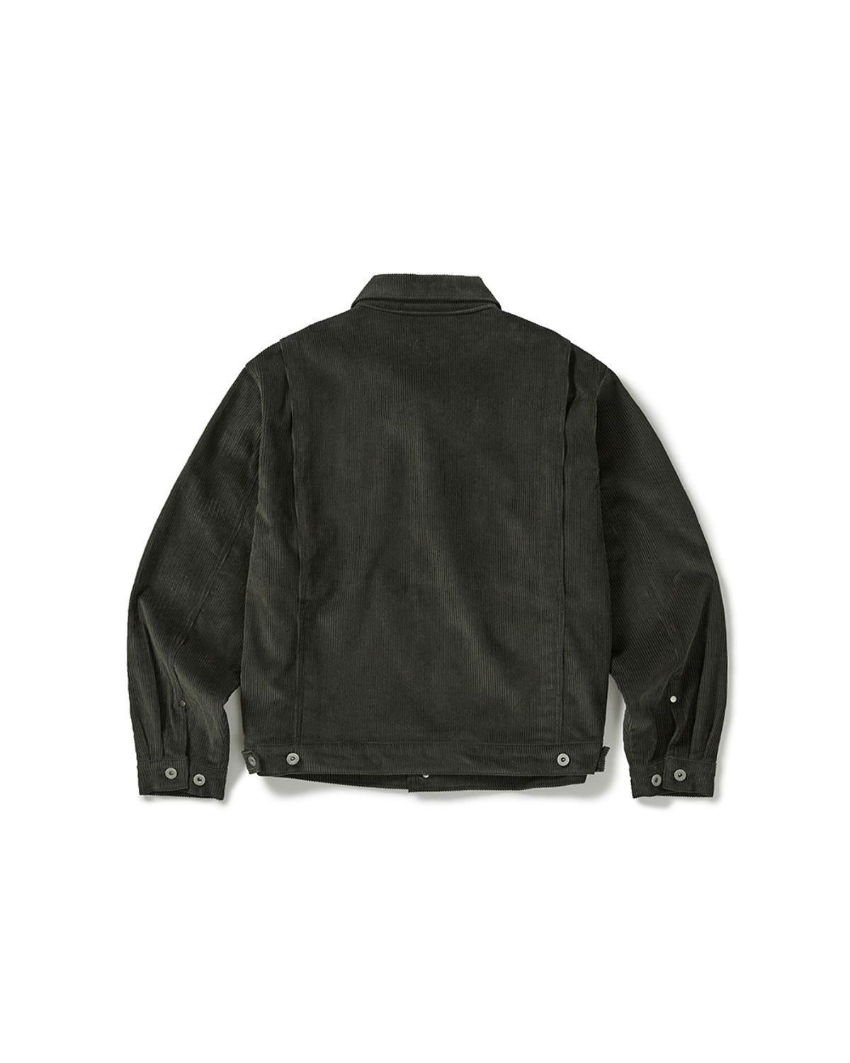 카락터(KARACTOR) Corduroy trucker jacket / Charcoal green