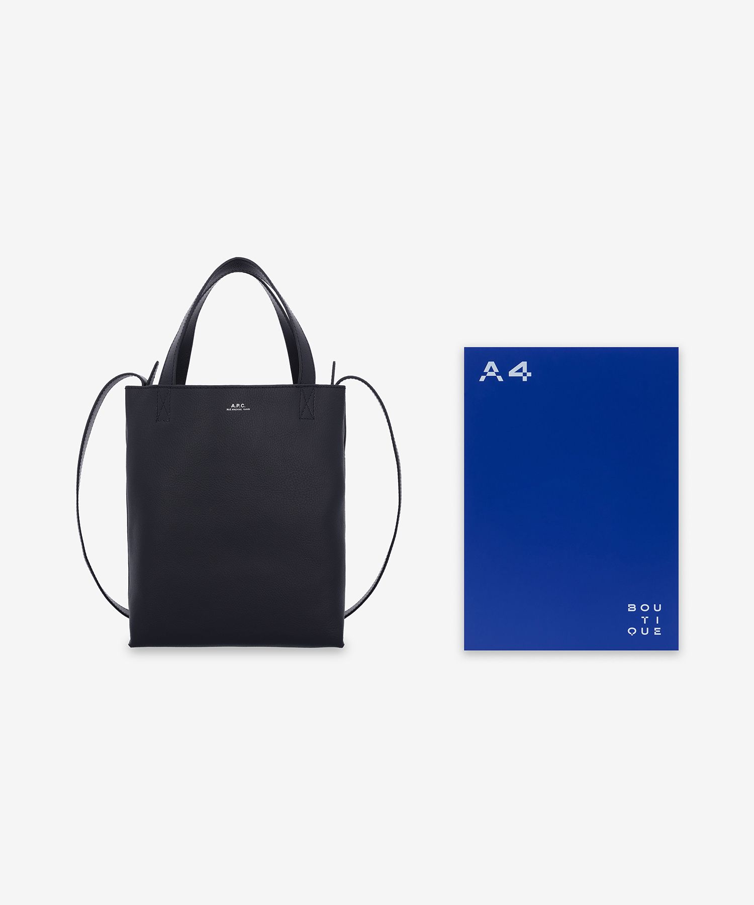 ☆A.P.C.☆ Small Myko Cabas Tote Bag Black PXBOKM61667LZZ PX MUSINSA | A.P.C. Small Myko Cabas Tote Bag - Black